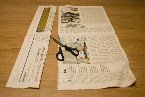 Com fer una rosa de Sant Jordi de Paper de diari