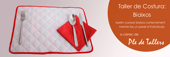 Taller de Costura: estovalles i biaixos