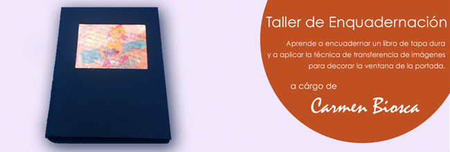 Taller de encuadernación: libro de tapa dura